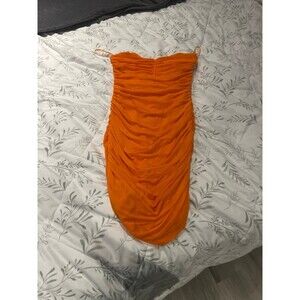 Tic toc bright orange dress size medium